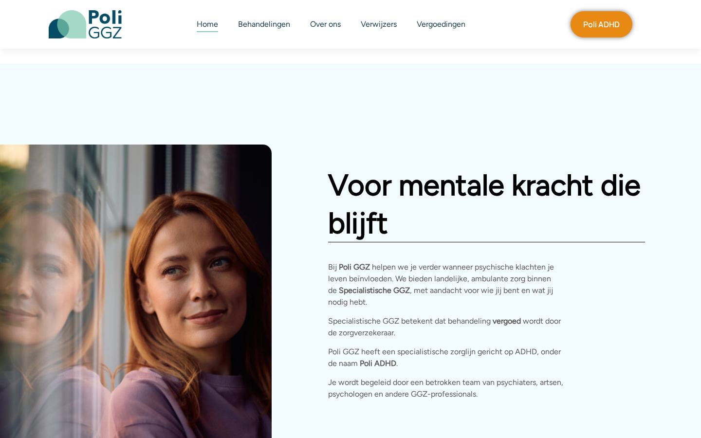 Website van Poli GGZ